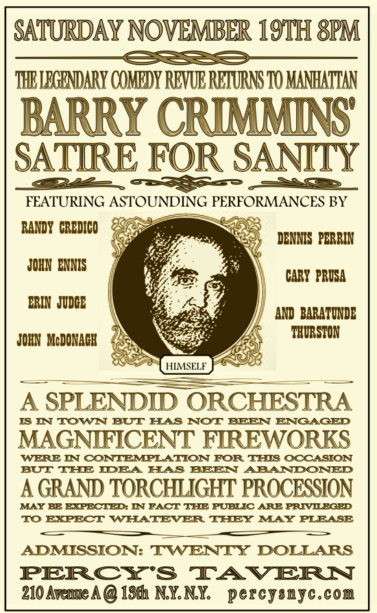 Sanity Returns to NYC TONIGHT
